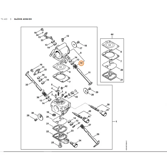 STIHL Sprężyna ramieniowa 4238 122 3202